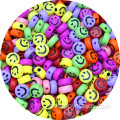 5.5*10 mm Sarı Smiley Yüz Gülümseme Perler Boncuklar